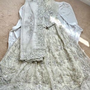 New heavy embellished Pakistani Indian wedding guest dress